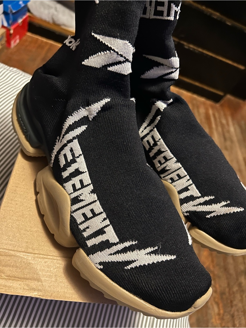 🧦 #Exclusive #Vetements #Reebok #Sock #Runners #Size 11 #NoBox #Storge